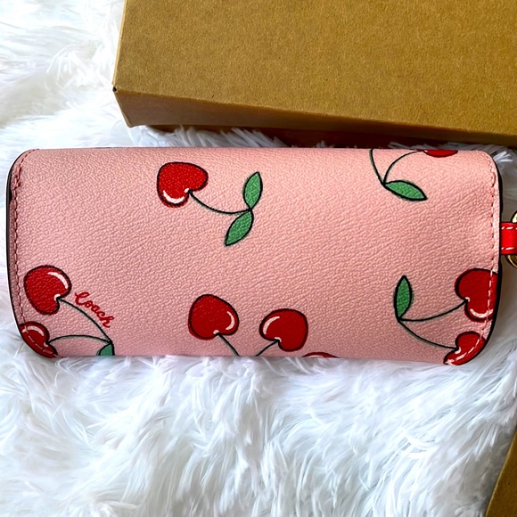 Coach Cherry Print Sunglass Case - Picture 5 of 11